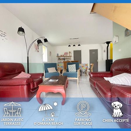 Sweet Omaha Belle Maison Recente Lumineuse Et Cosy Bien Equipee Jardin Clos 15 Mn A Pied Plage Omaha Beach Et Proche De Bayeux & Port En Bessin Saint-Laurent-sur-Mer Bagian luar foto