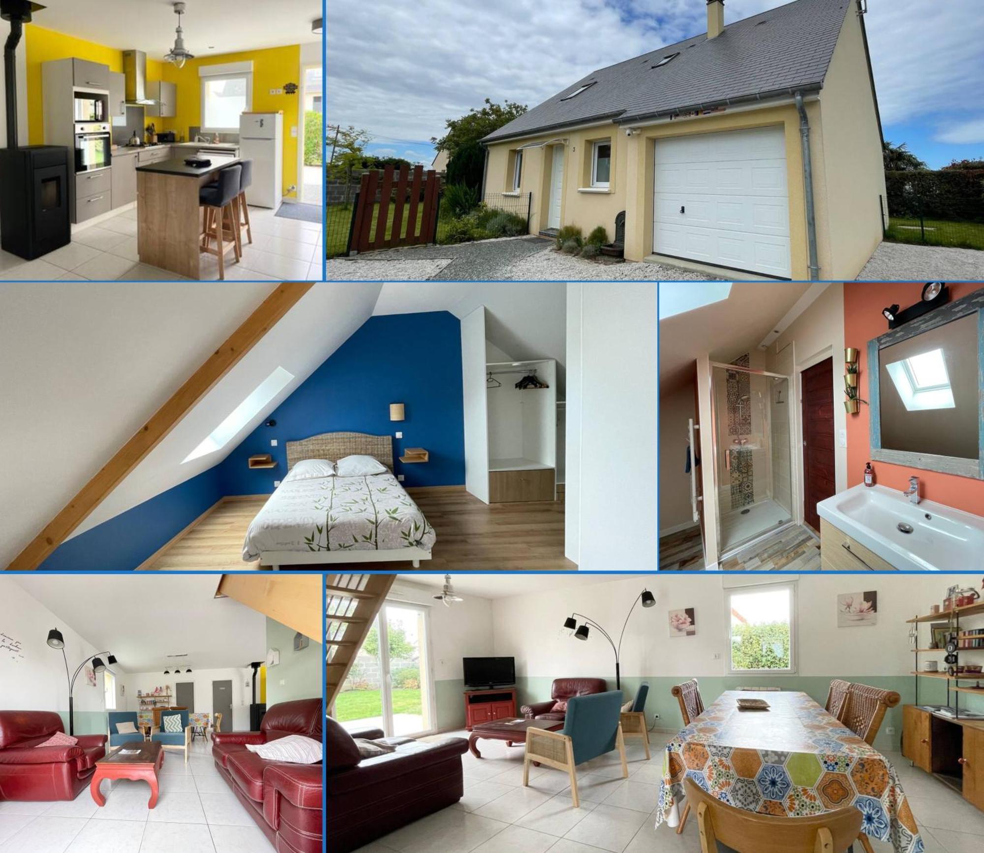 Sweet Omaha Belle Maison Recente Lumineuse Et Cosy Bien Equipee Jardin Clos 15 Mn A Pied Plage Omaha Beach Et Proche De Bayeux & Port En Bessin Saint-Laurent-sur-Mer Bagian luar foto